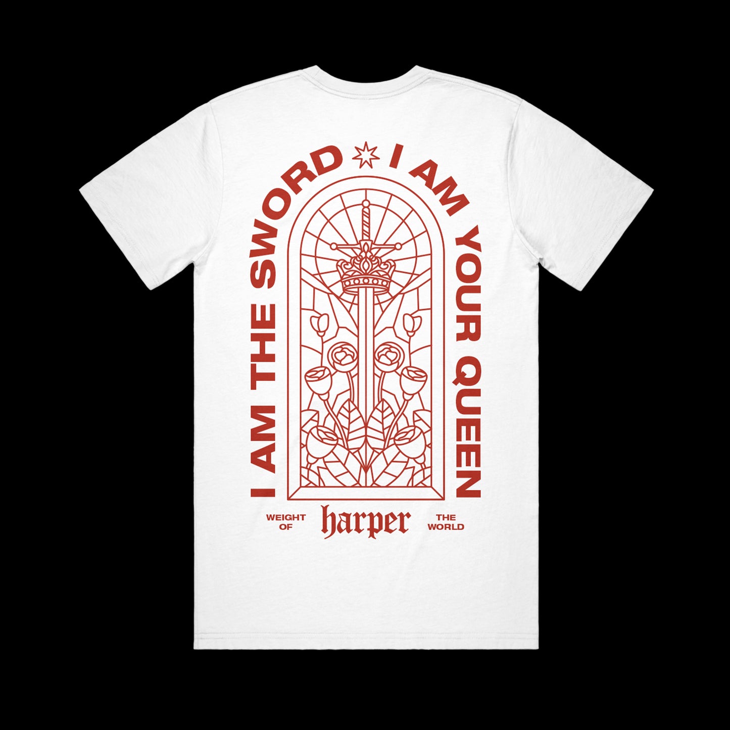 HARPER - STAINED GLASS T-SHIRT WHITE