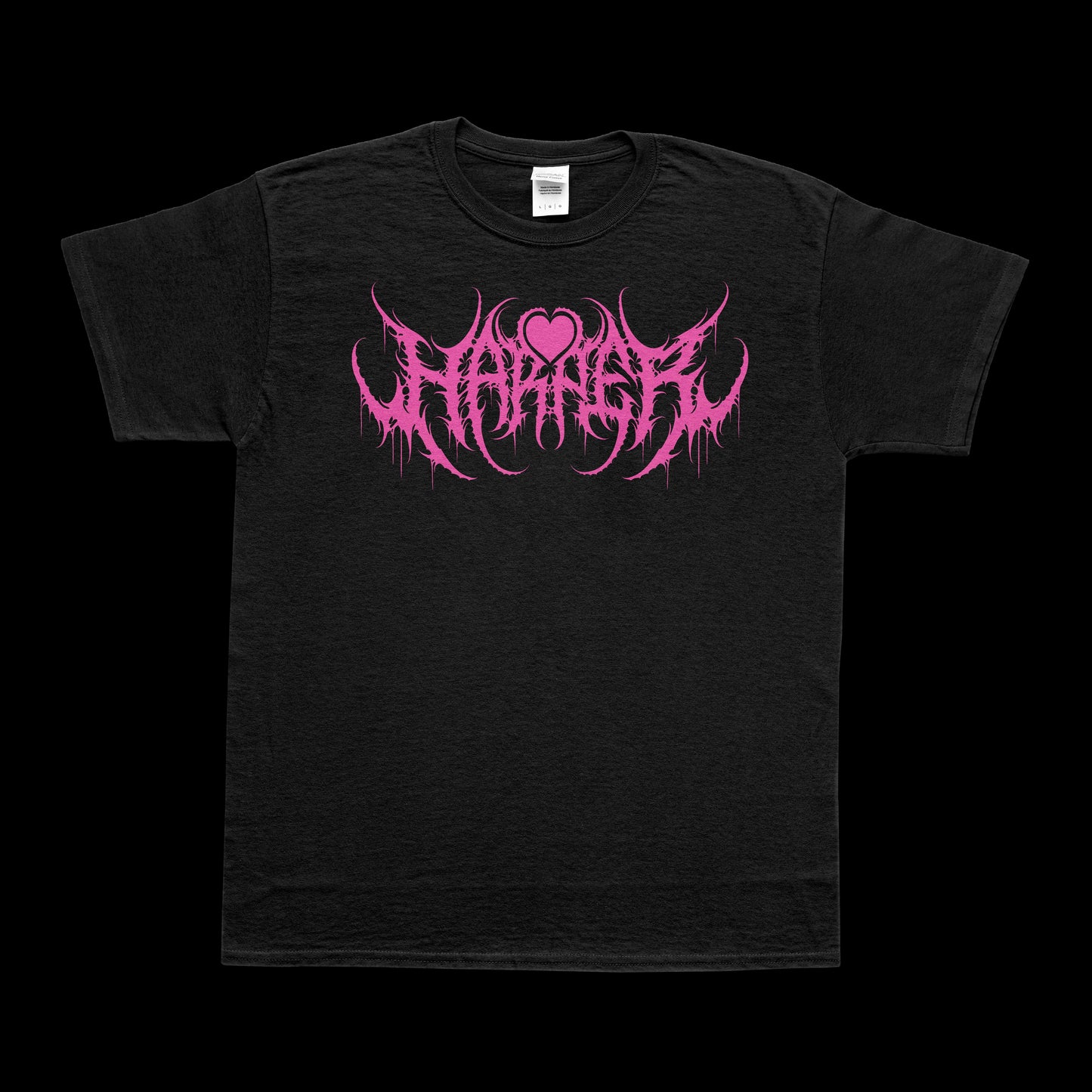 HARPER DEATHMETAL LOGO T-SHIRT PINK PRINT